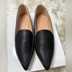 SHEIN Black Flats Classic Loafers Slip-On